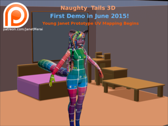 Naughty Tails - Young Janet UV Mapping Preview 1