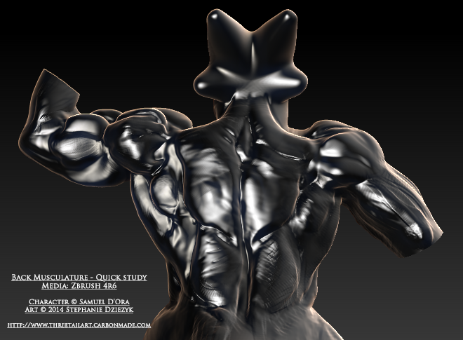 Quick Sculpt - Dragon Back Muscles