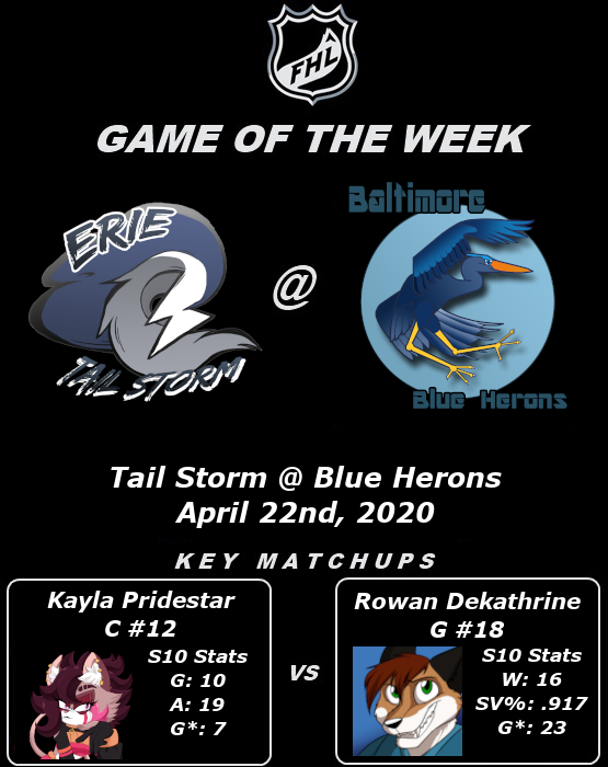 FHL Season 10 GOTW#13: Tail Storm @ Blue Herons