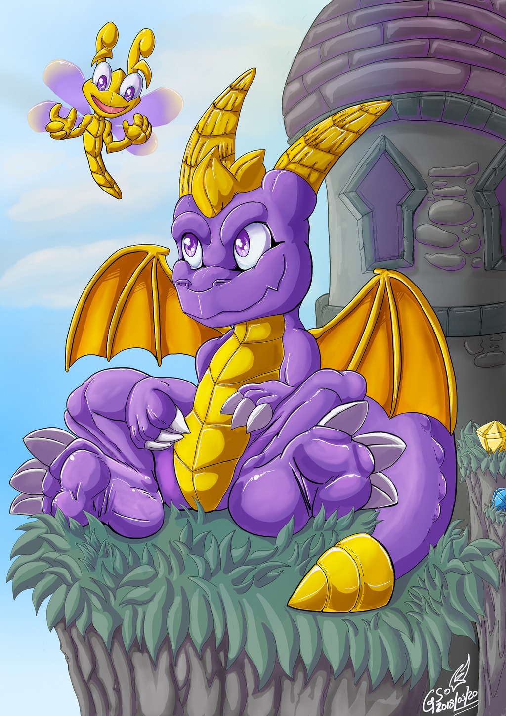Awaiting for a cute purple dragon