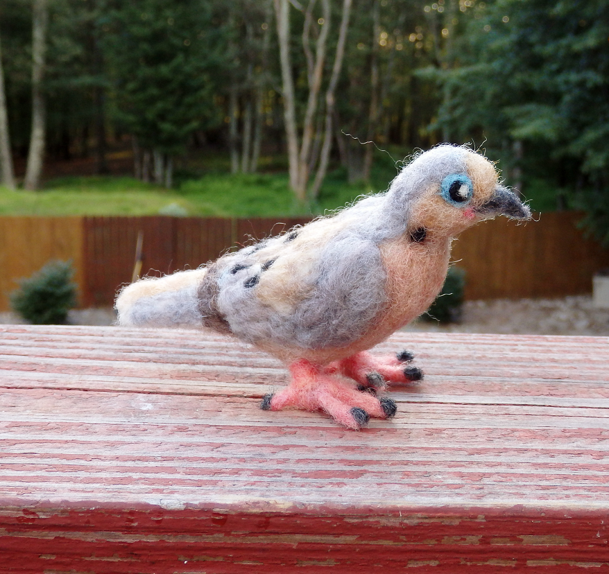 Felted Mourning Dove