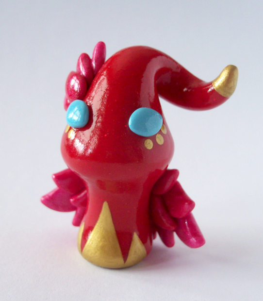Gilded Crimson Phoenix Critter