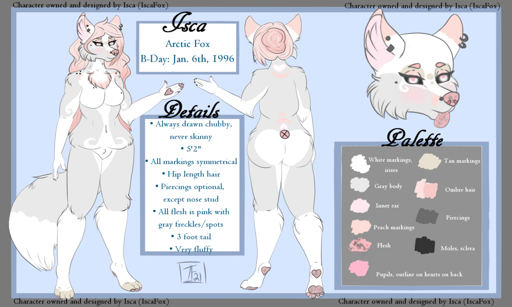 Isca's reference sheet