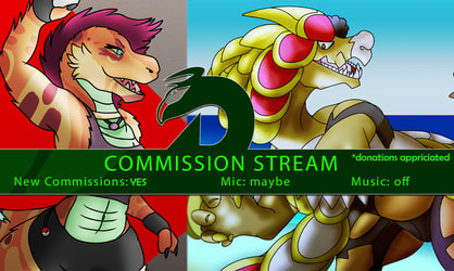 COMMISSION STREAM! in stream commissions open