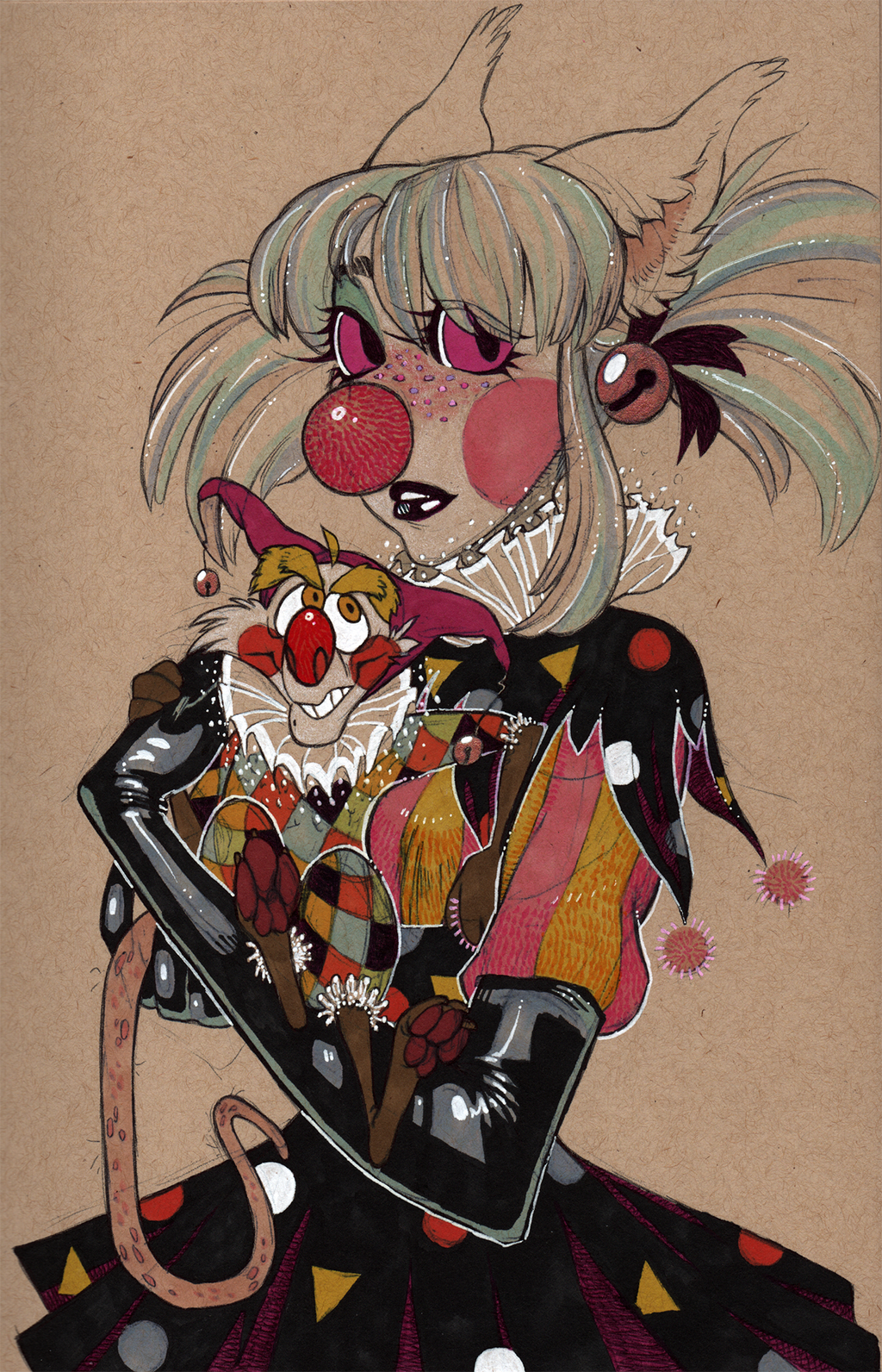 Most recent image: Clown and her creature