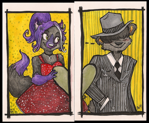 Alice and Mate - Index Card Commissions