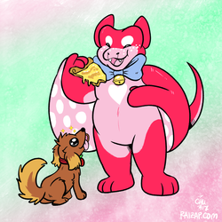 [Commission] Pancake and Pet