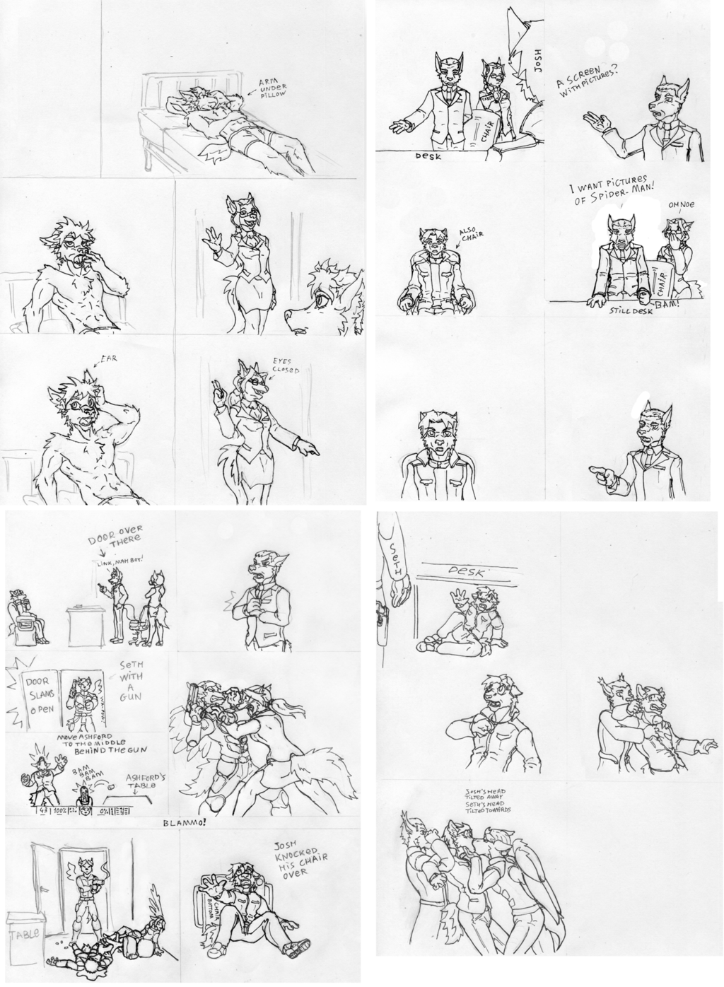 Project Future - Chapter 51 original sketches