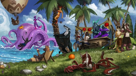 Summer beach party (Auran detail)