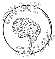 [FtU] Stay Sane Brain Coloring Page