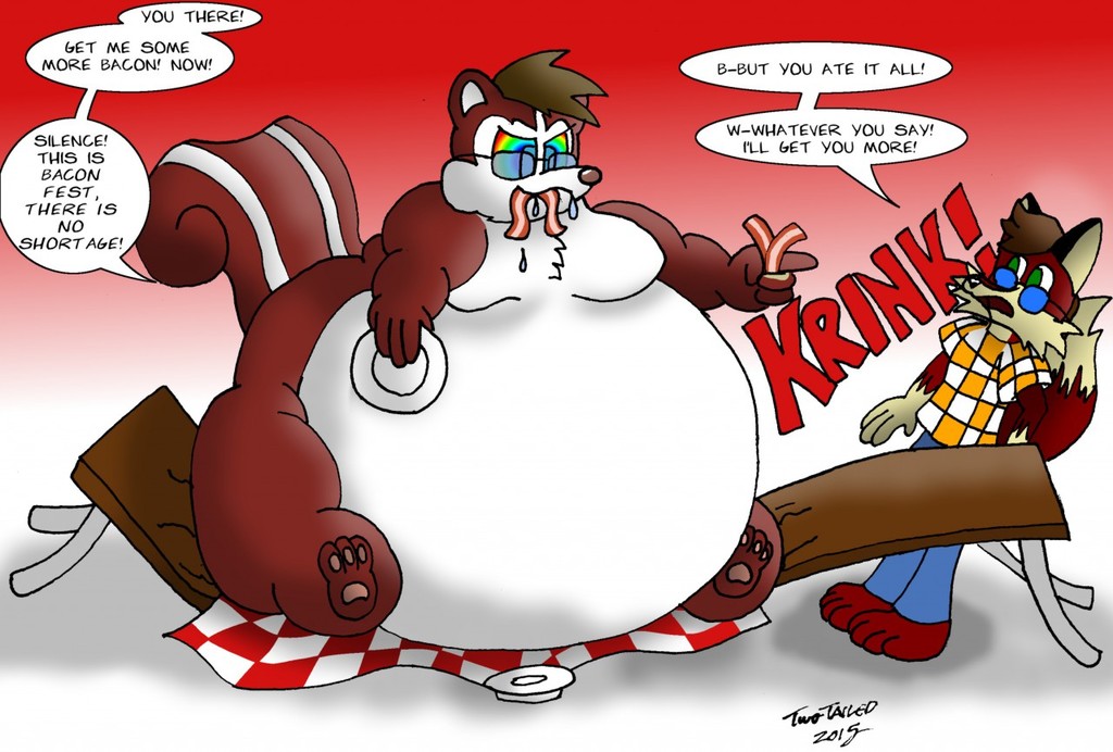 EricSkunk went to Bacon Fest - by TwoTailedComicDream
