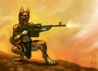 Suppressing Fire! (by HanMonster)