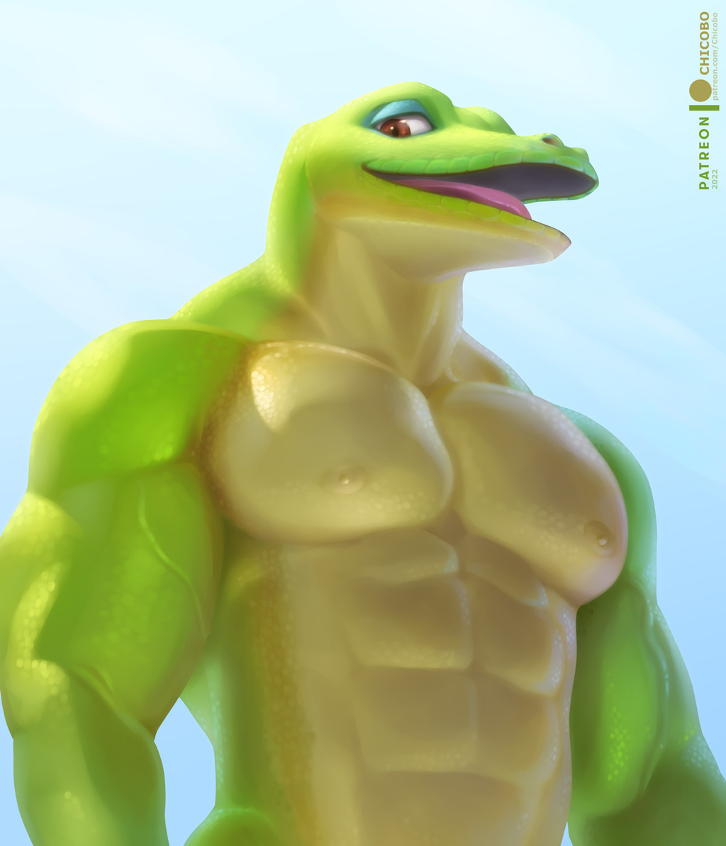 Most recent image: Gecko pinup
