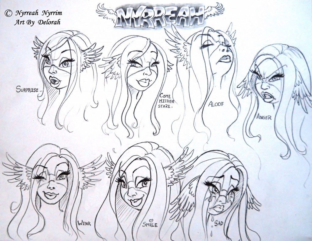 Nyrreah's facial expressions