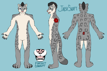 updated Fursuit Concept: Jack Swift