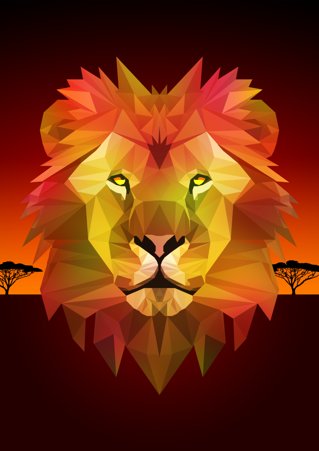 Most recent image: Geometric Lion