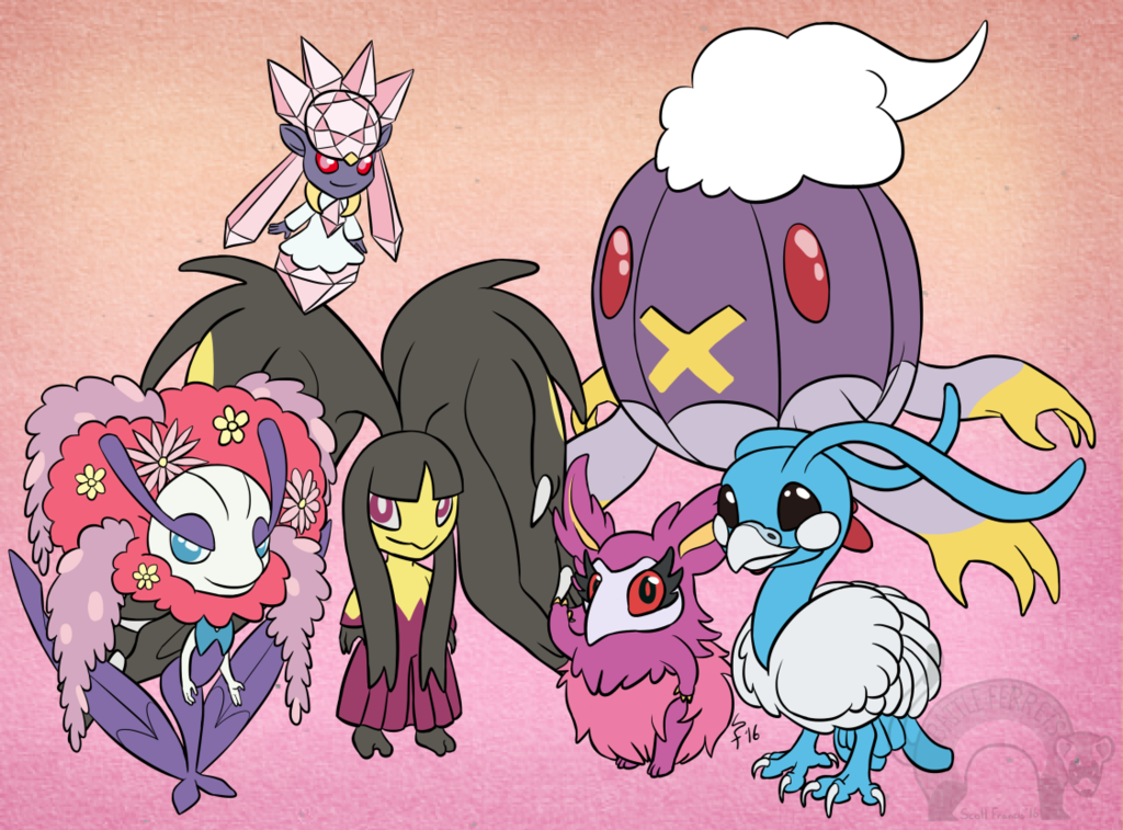 Pokémon Fairies and Stuff (Art by Battleferrets)