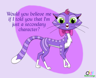Hissy The  Purple Cat
