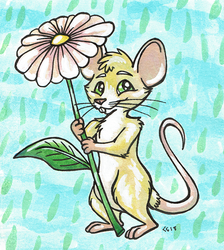 Mouse with Flower