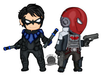 Nightwing and Red Hood