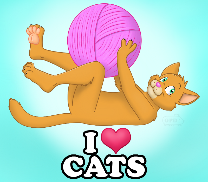 I Heart Cats Button