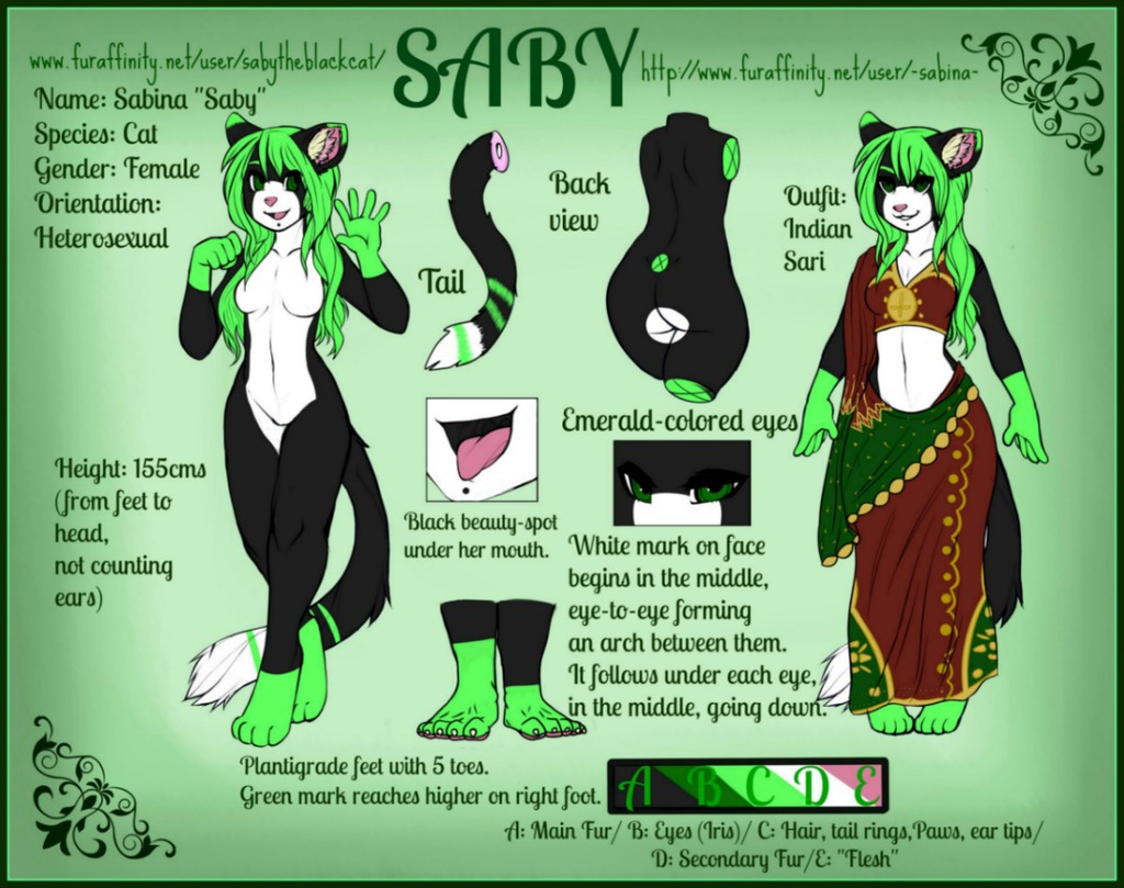 Saby Ref on Waitress Base by ChiSabre