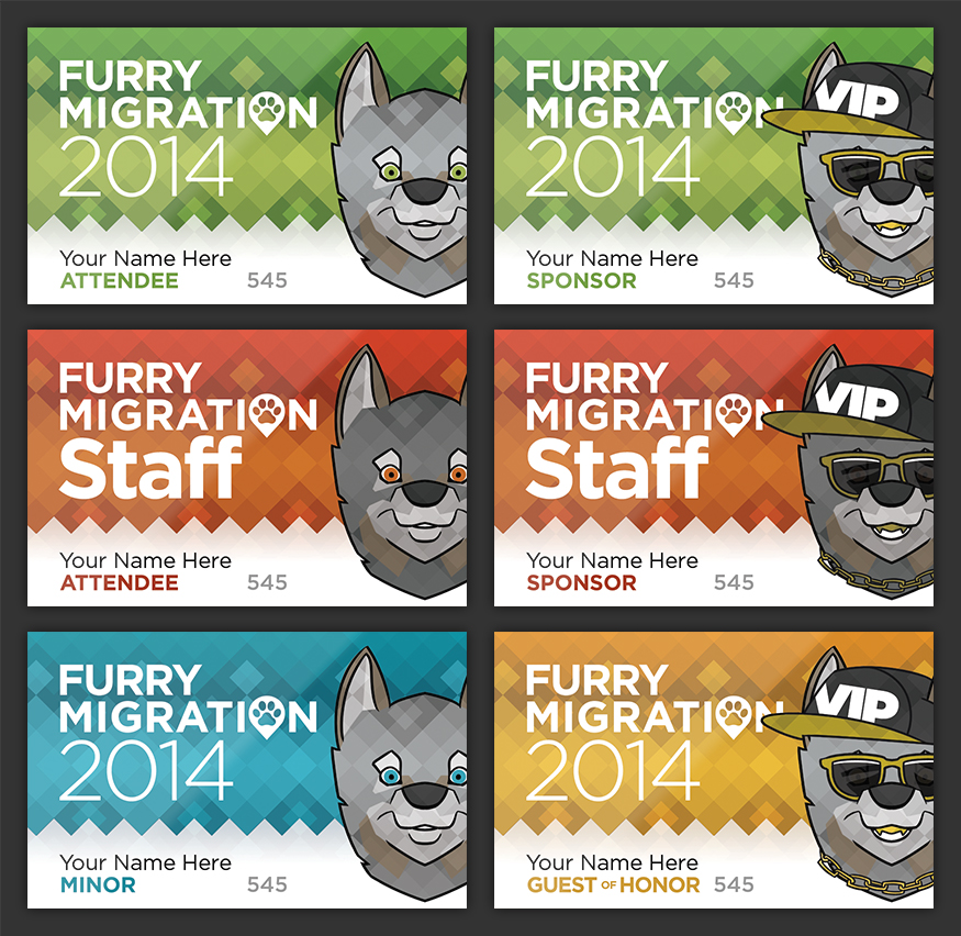 Furry Migration 2014 Badges