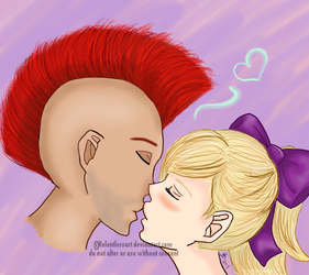 Remington and ALlura share a kiss