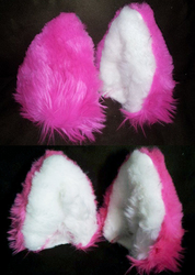Pink Cat ear Commission