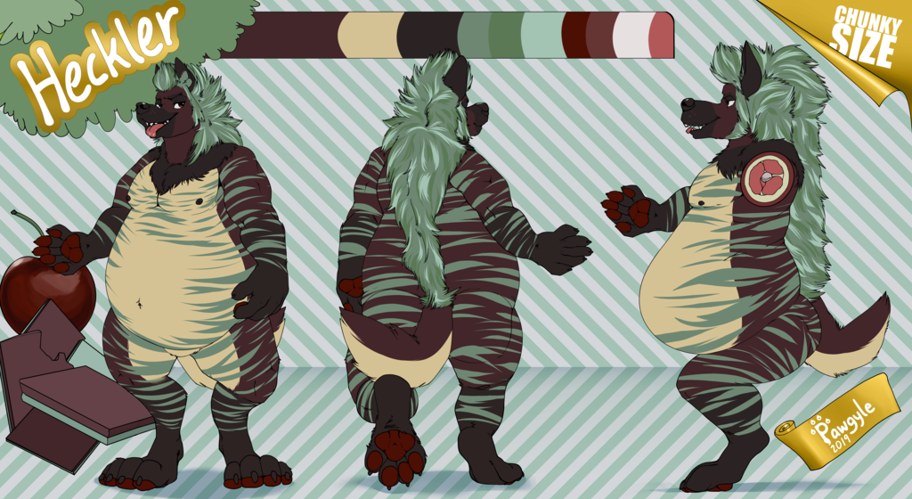 Heckler the hyena reference sheet