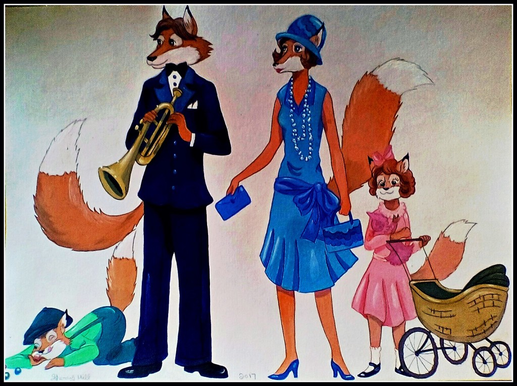 1920's Fox Family