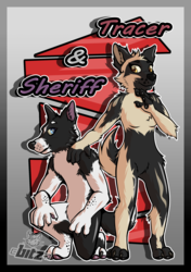 [Request Speedpaint] - Sheriff & Tracer the German Shepherds