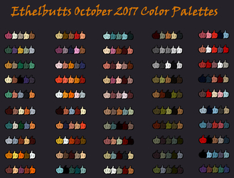 Halloween Color Palettes 2017