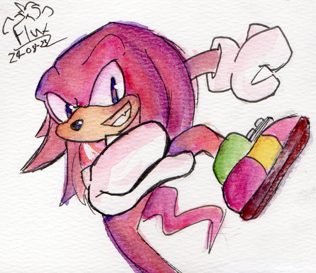 Knuckles Watercolour