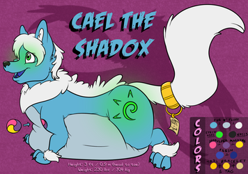 [COMM] Cael the Shadox - by AzuratheFox & Me