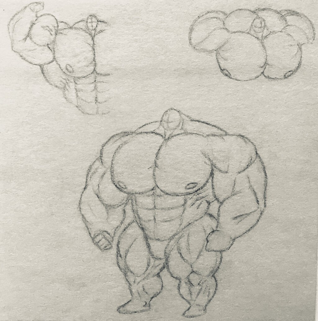 	 Huge Muscles Doodles