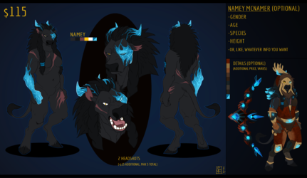 COMMISSIONS - REFERENCE SHEETS