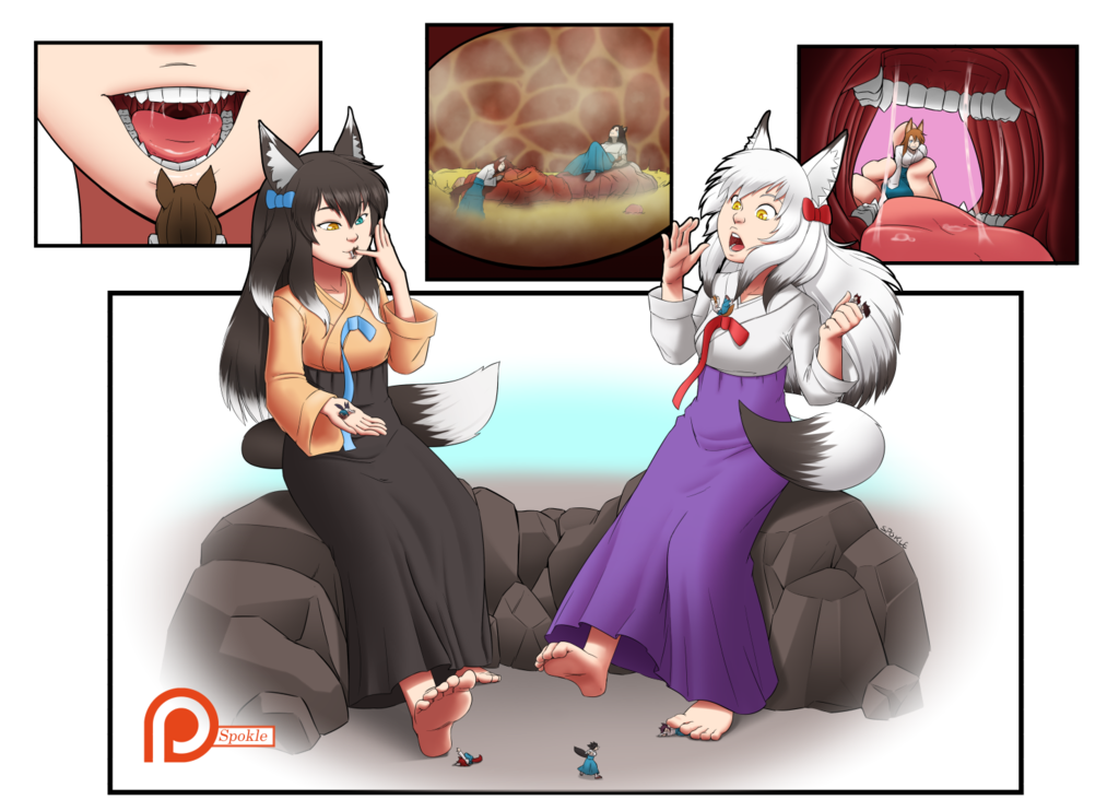 Commission ~ Playful Lunch (small free web version)