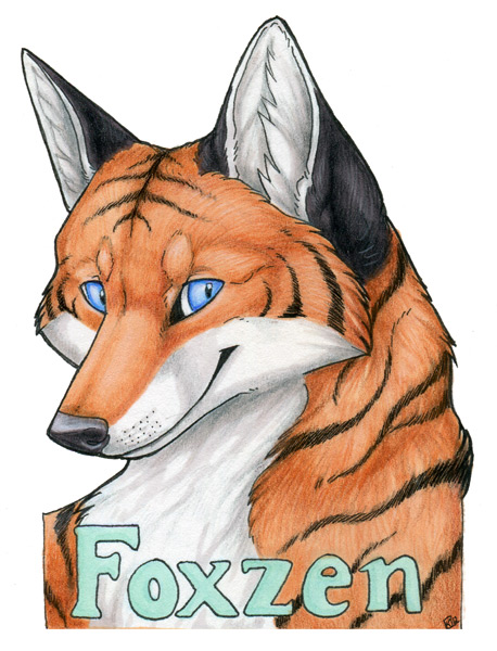 Foxzen Badge - Art by Korrok