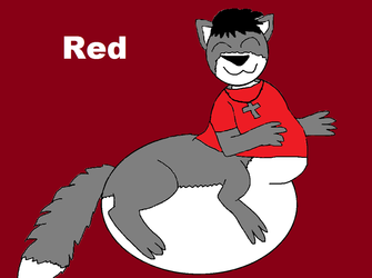 Red The Very Fat WolfTaur