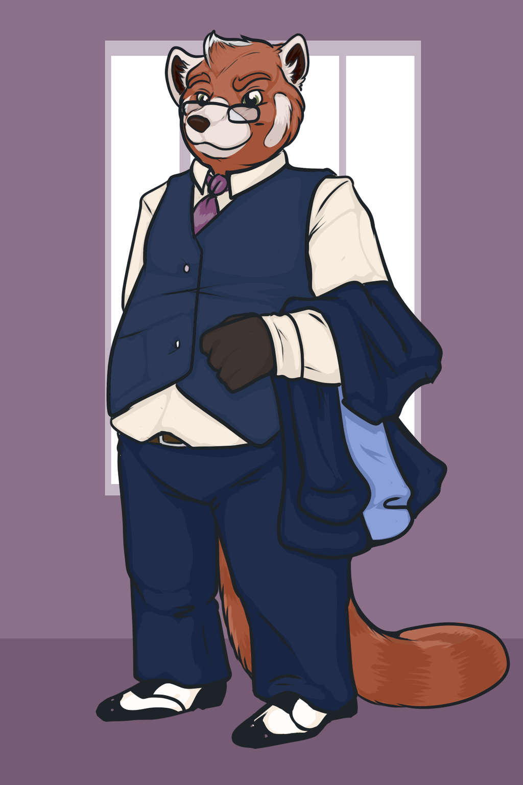 Sheebs, Suited up.