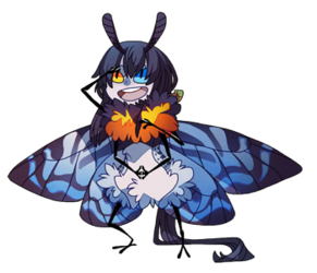 Blue Tiger Moth Sprite