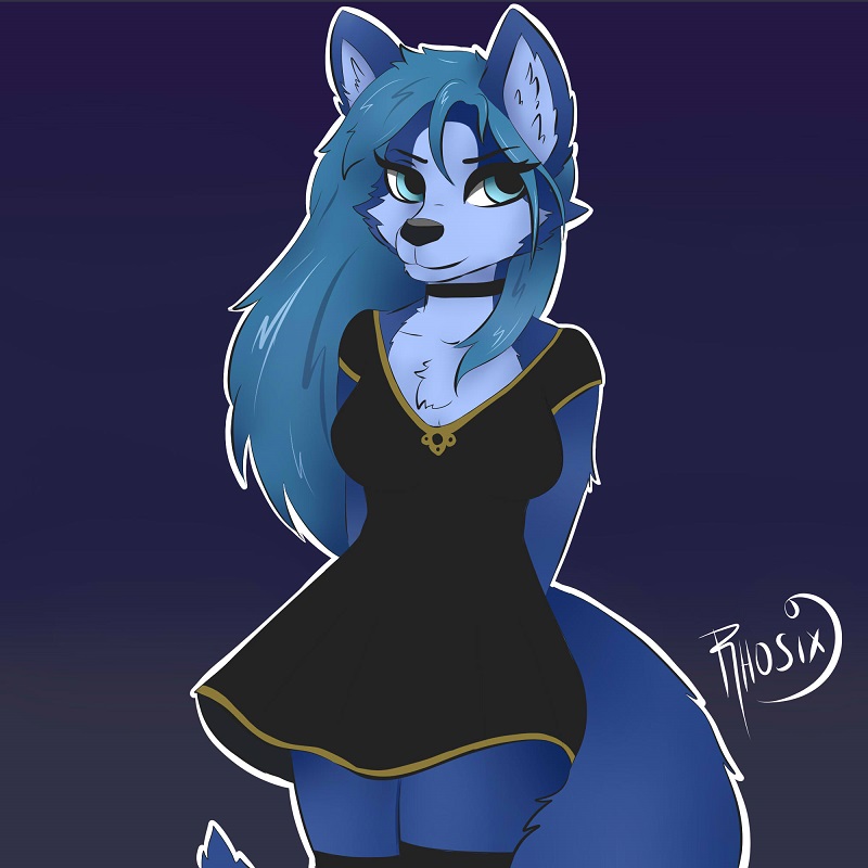 Wolf with dress