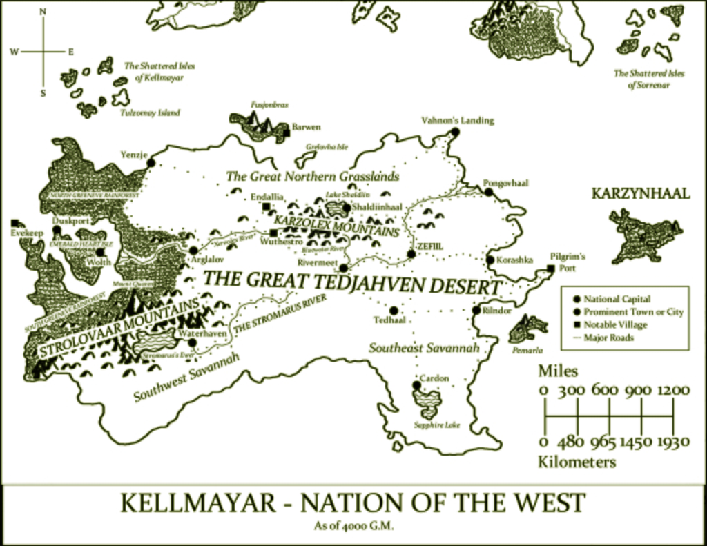 Map of Kellmayar