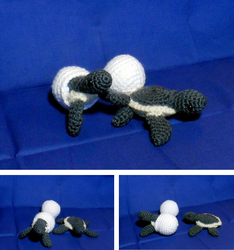 Crochet Turtle Hatchling and Egg
