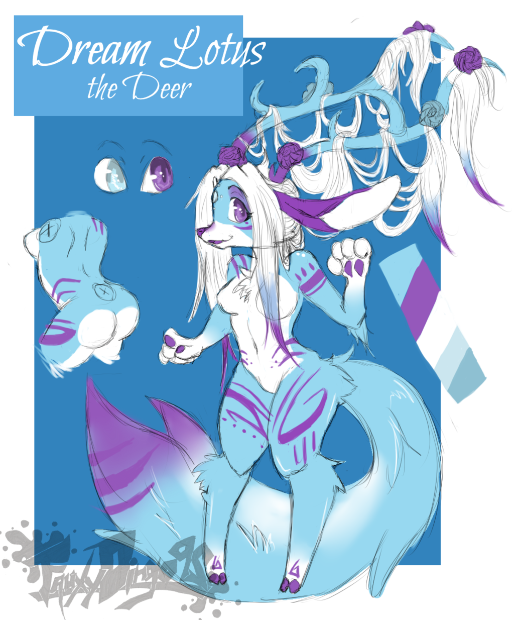 Dream Lotus the Deer [COMMISSION]