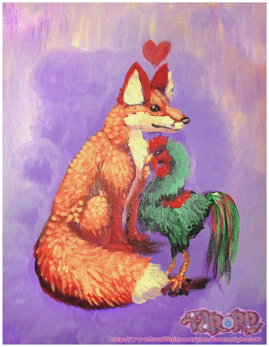 Fox Loves Rooster