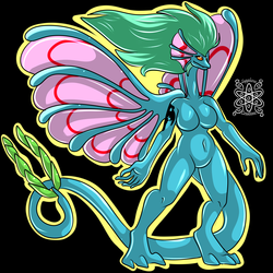 Female Anthro Fairy Dragon +Cellshaded Commission+