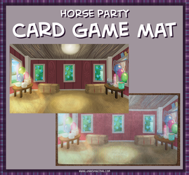 Horse Party Card Mat