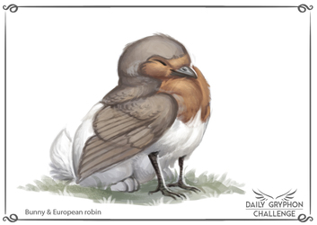Daily Gryphon Challenge 12: Bunny & European robin